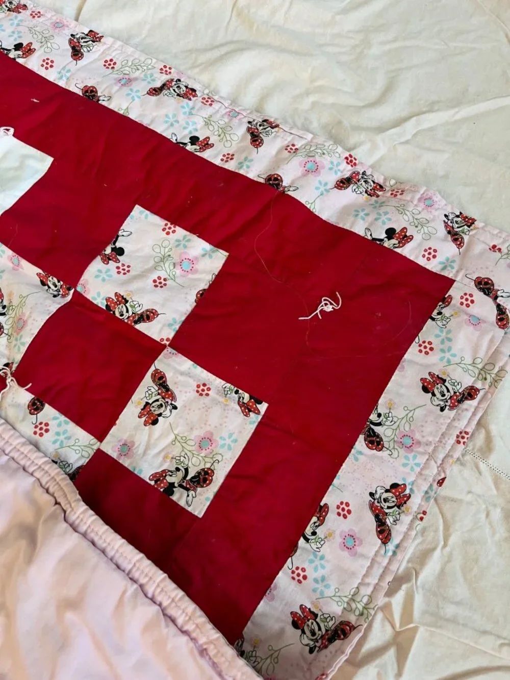 Handmade Minnie Mouse Quilt 46